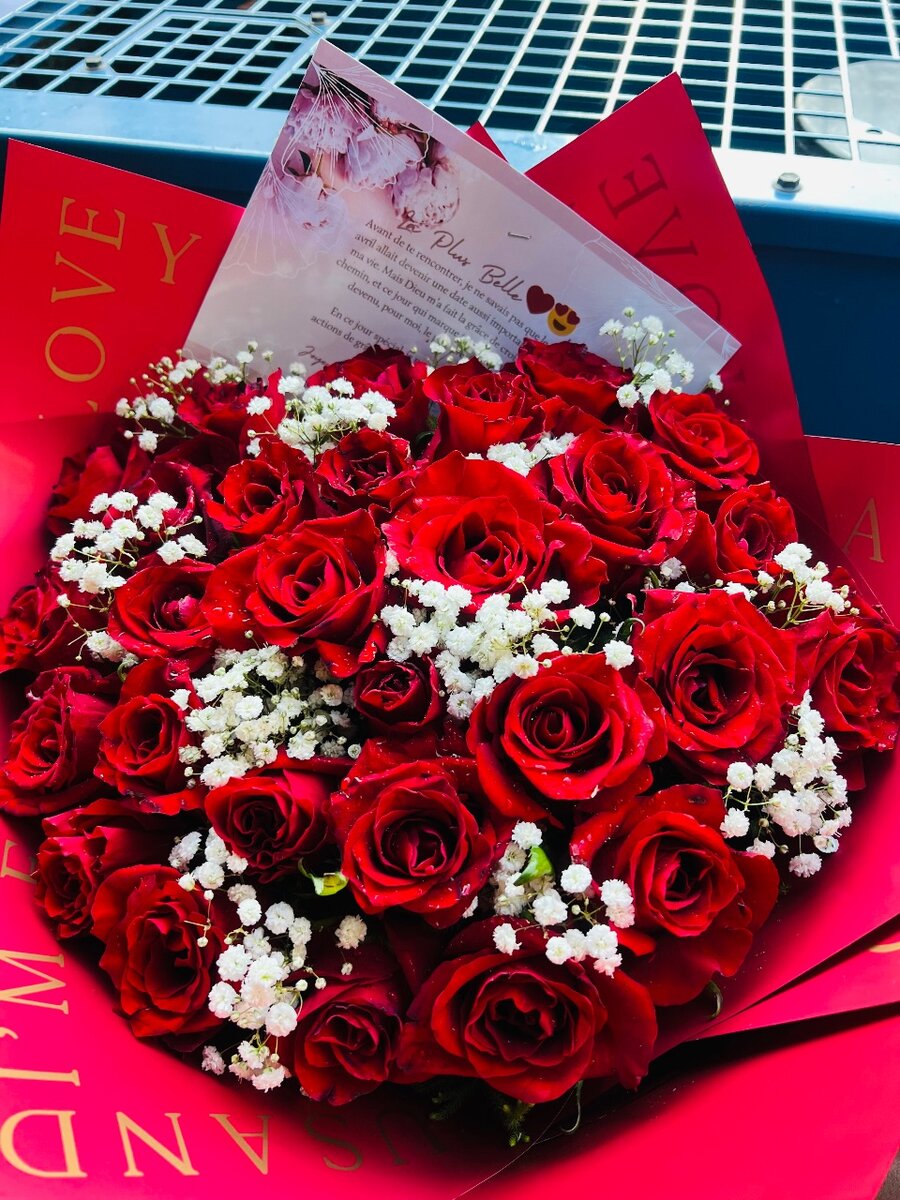 Bouquet de roses rouges