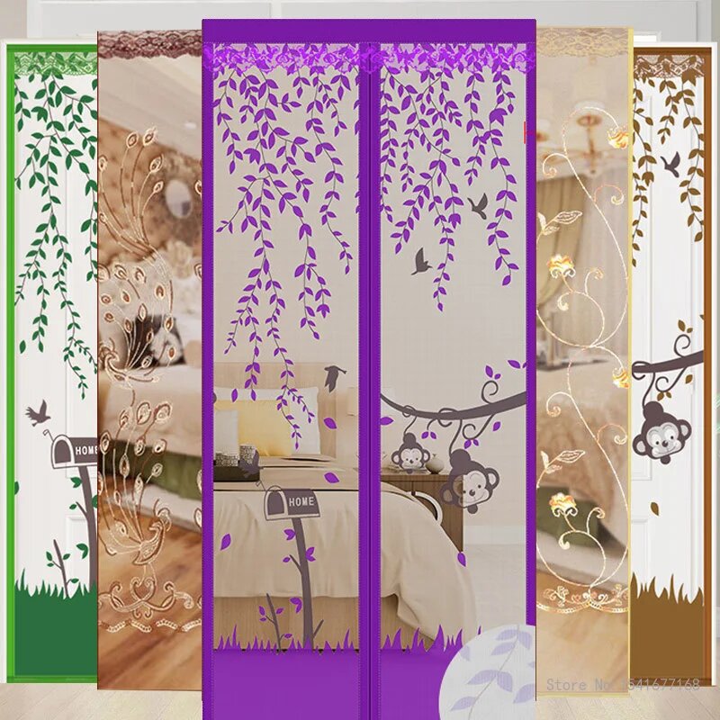 Rideaux anti insectes aimantés