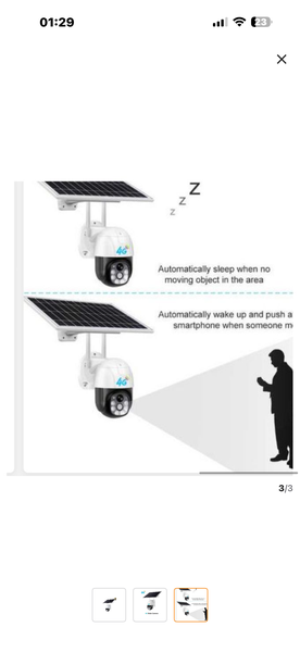 Caméra de Sécurité Solaire 4G