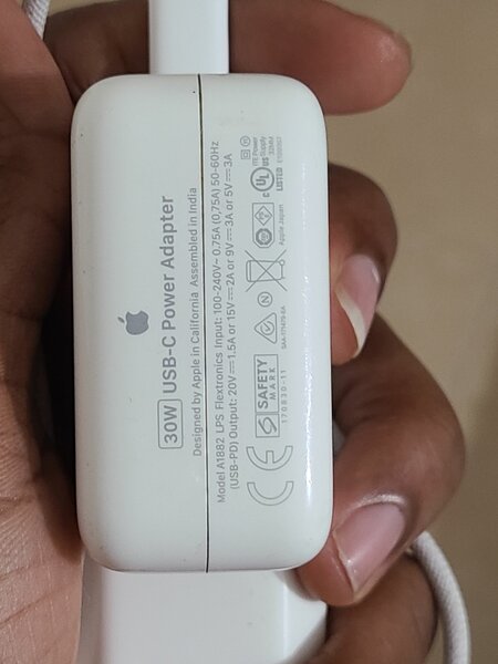 Chargeur macbook air m1