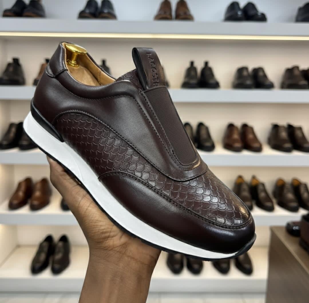 Sneakers en cuir élégant