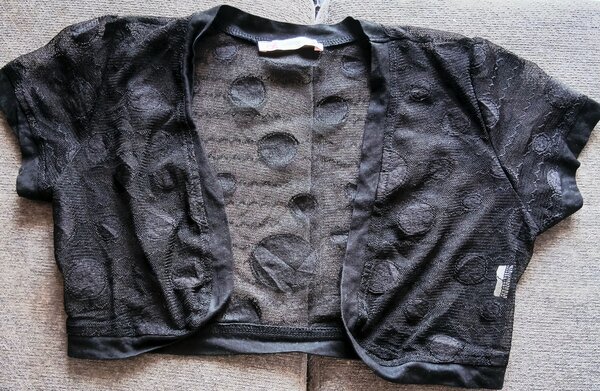 Boléro noir en dentelle