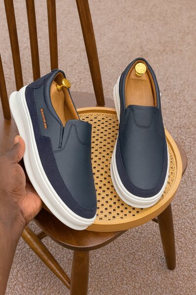 Mocassins élégants en cuir homme