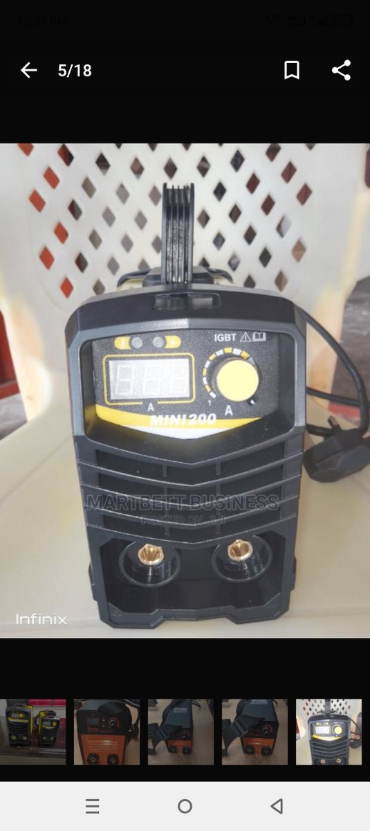 Small portable welding machine