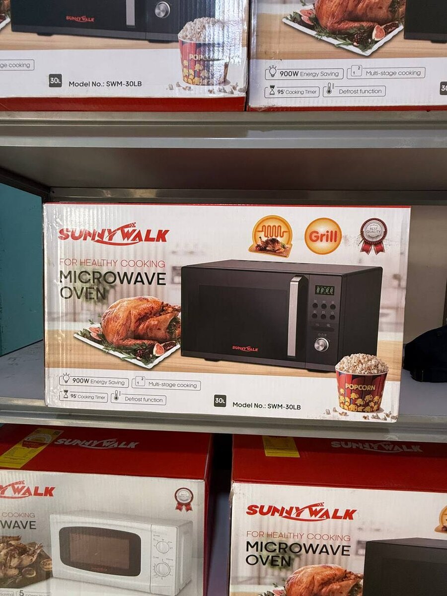 Sunny Walk 30L Microwave Oven Grill Black