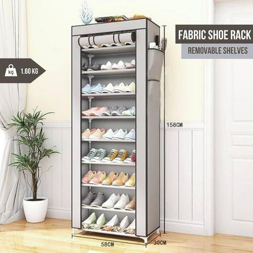 Étagère à chaussures en tissu