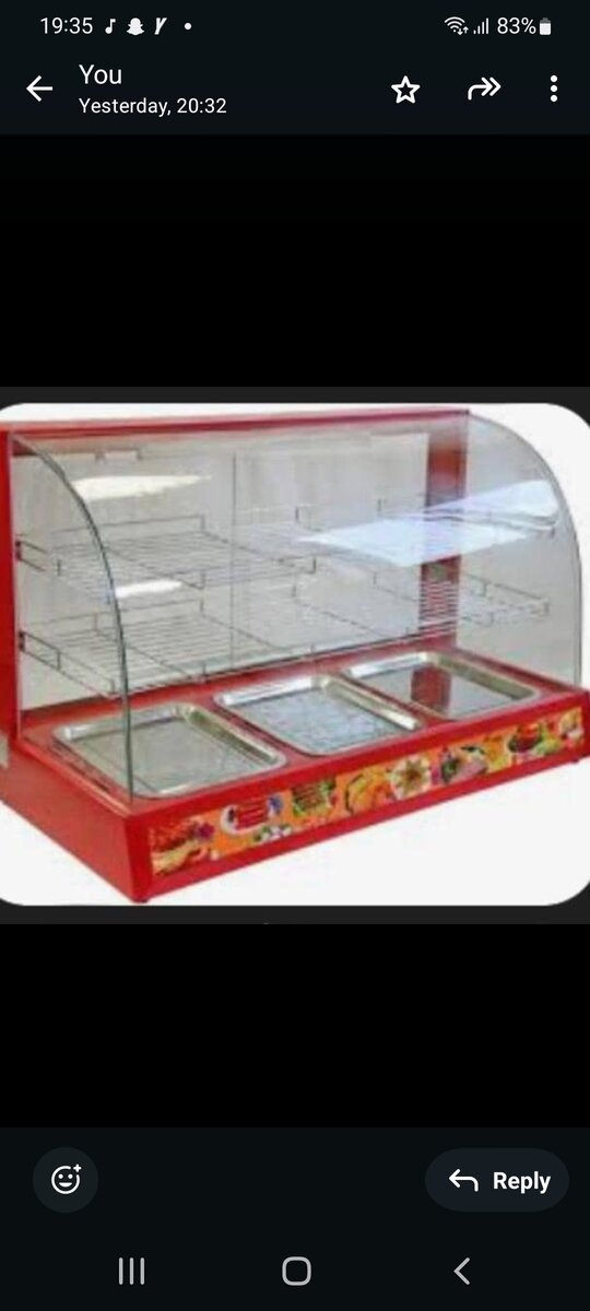 Display pastry warmer