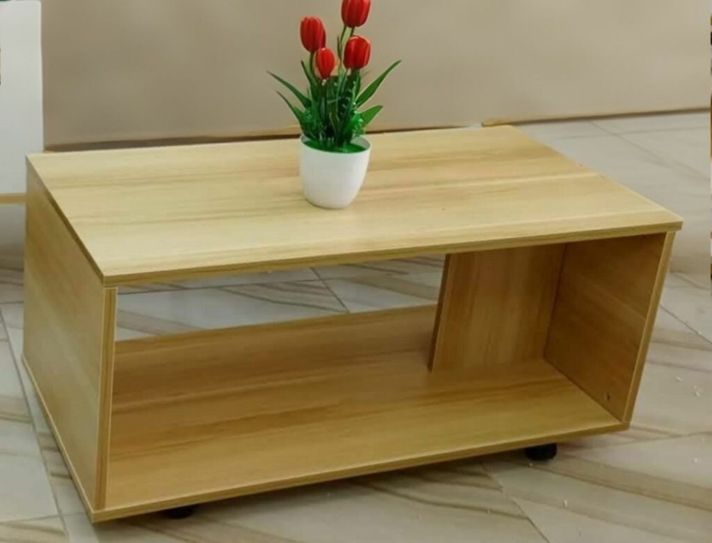Table basse moderne sur roulettes