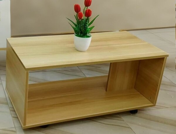 Table basse moderne sur roulettes