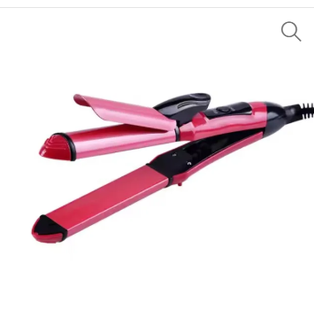 2 in 1 Beauty hair styling tools Rlonic Roller Ceramic Coating Flat Iron Hair Curler and Straight