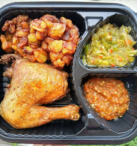 Poulet Attieké alloco