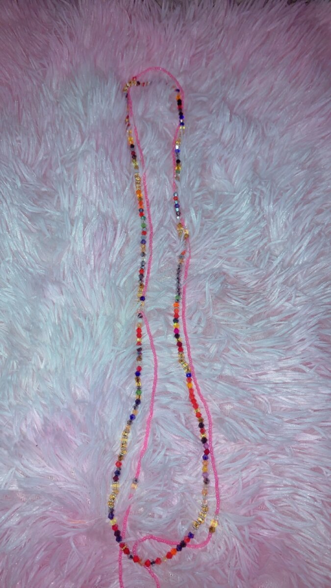 Collier perles colorées bohème