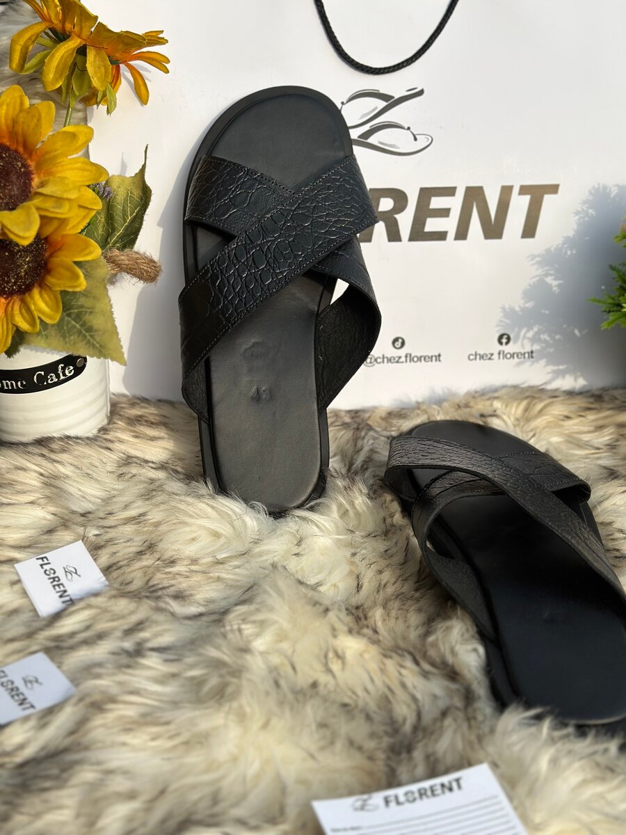 Sandales en cuir pour homme