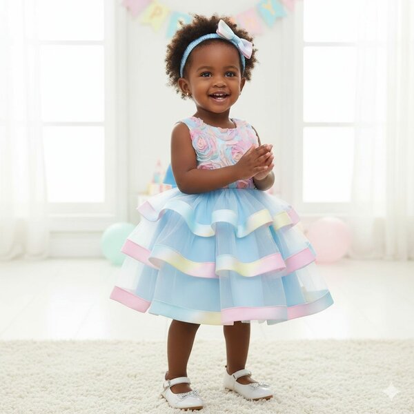 Robe bébé pastel princesse