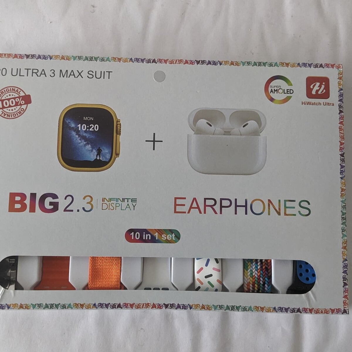 i20 Ultra Watch 3 + Earphones