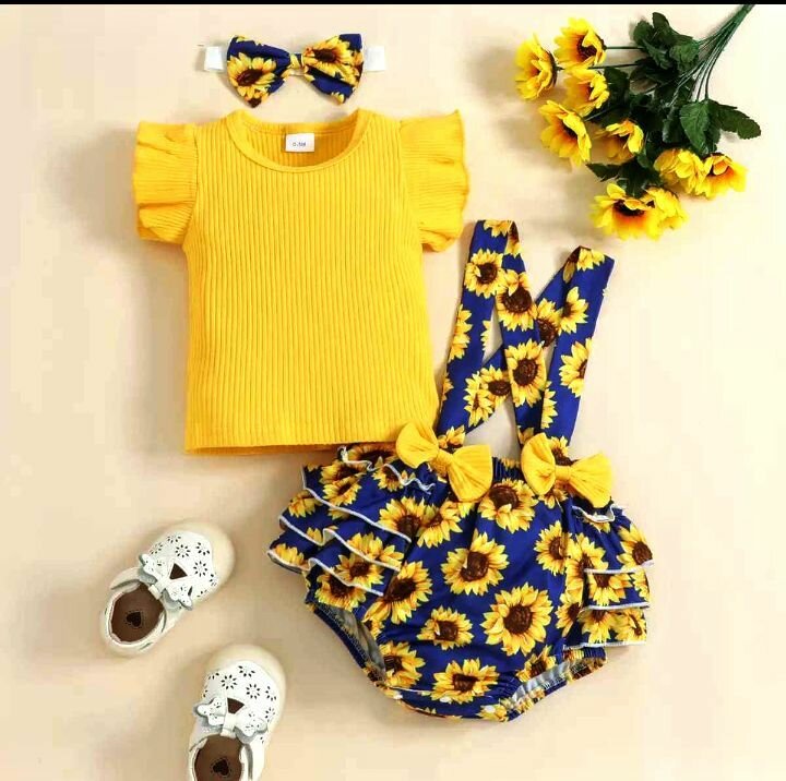 Ensemble bébé tournesol