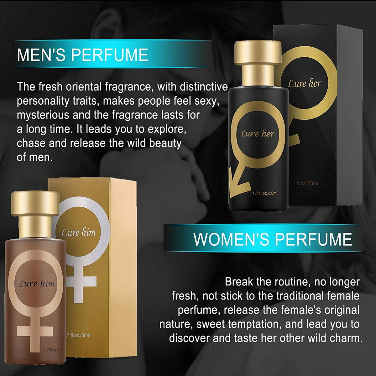 Lure Him and Lure Her Pheromone attractant perfume