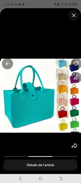 Sac à main coloré élégant