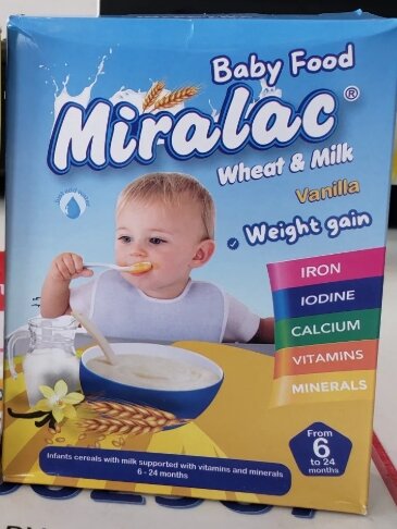 Miralac cereals Available for your baby⚡Wheat & Banana Vanilla
