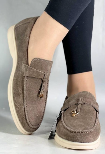 лоферы натуральная замша