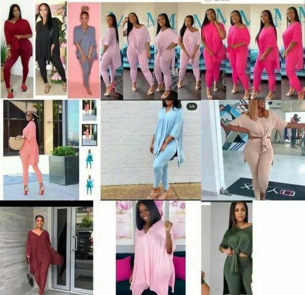 Ladies skinny top and down available