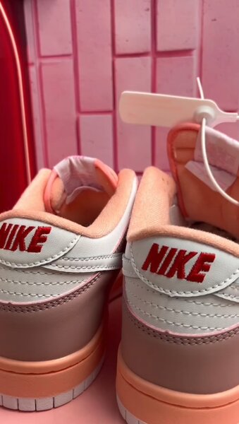 Air Nike Dunk Low (Rose-Blanc)