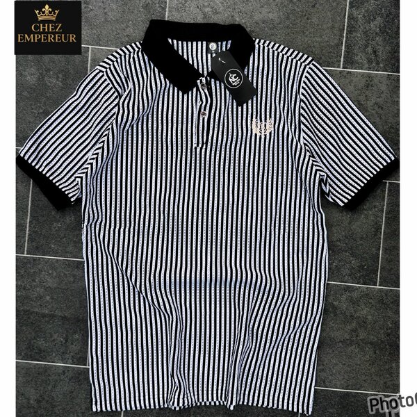 Polo homme à rayures élégante