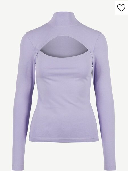 Women's Cut-out Turtleneck Long Sleeve Top