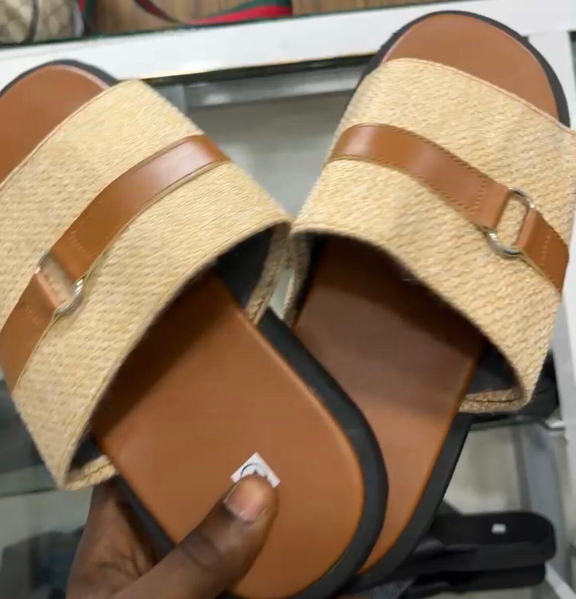 Sandales d'été en cuir