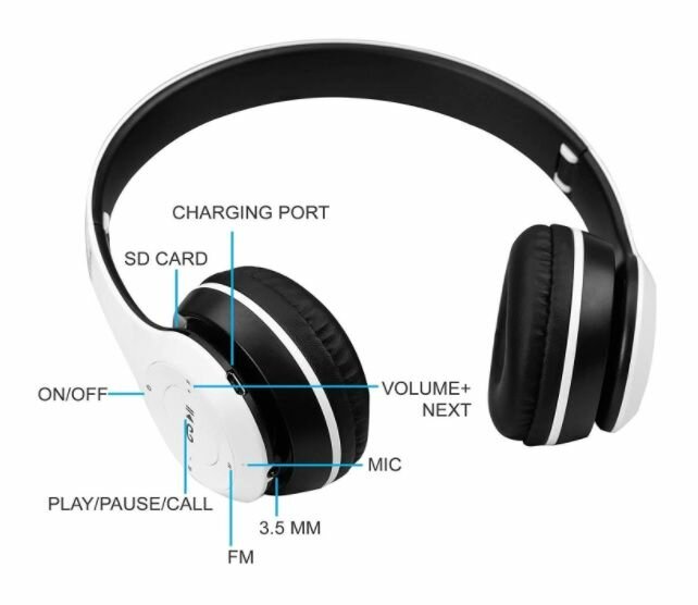 P47 Wireless Bluetooth Foldable Headset