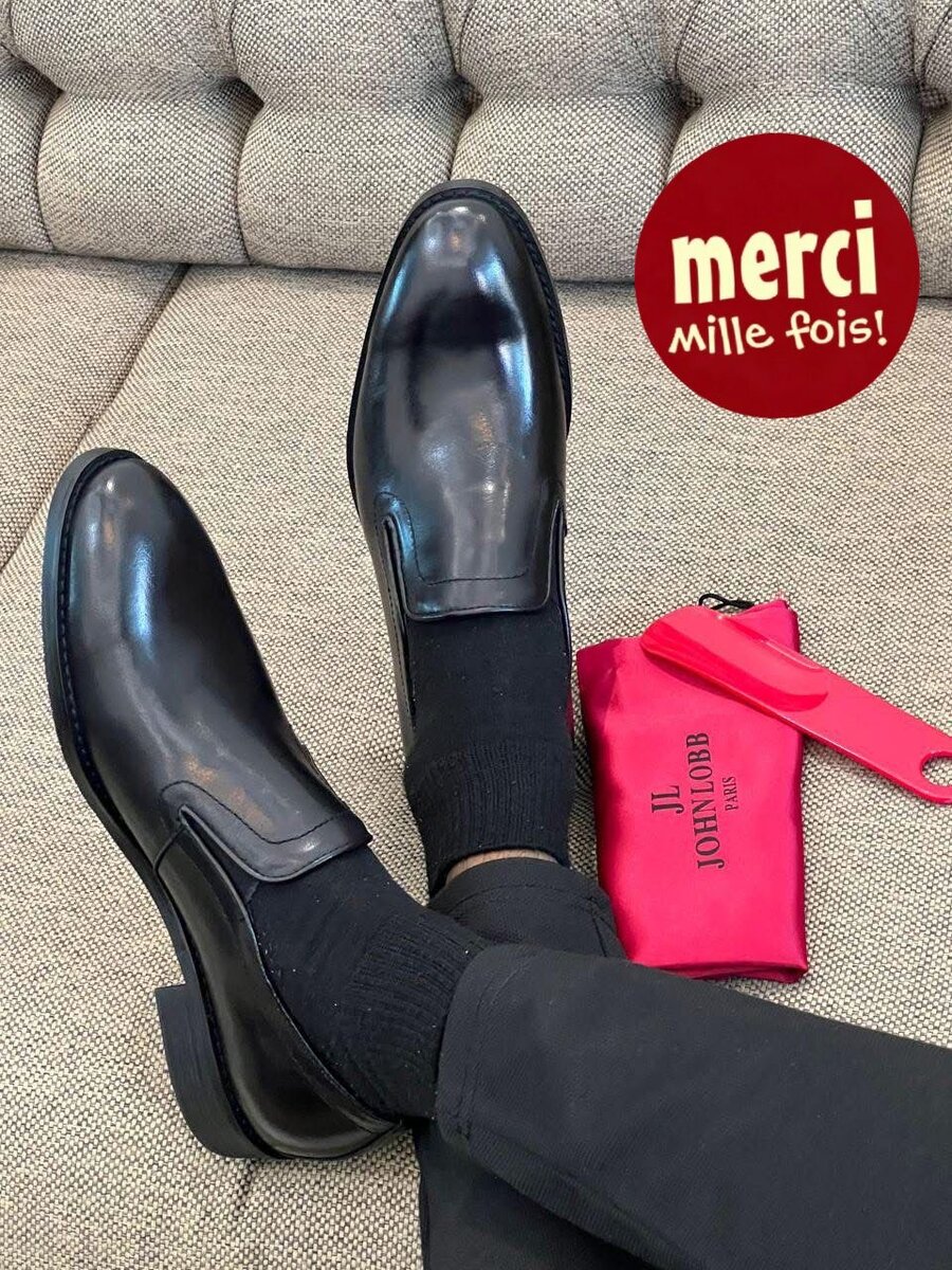 Mocassins élégants en cuir noir