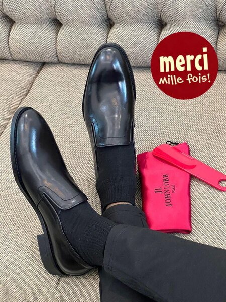 Mocassins élégants en cuir noir
