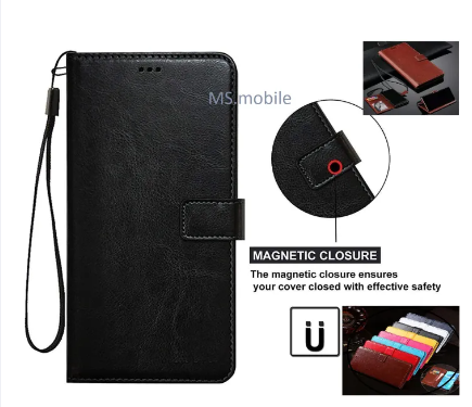 oppo F9 / F9 pro A12 A5s Case, Premium PU Leather Magnetic Shockproof Book Stand Folio Flip Wallet Case Cover with Card Holder