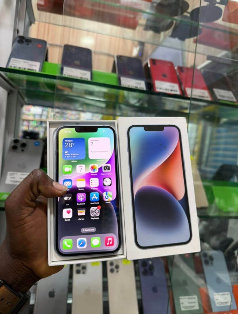 Smartphone moderne bleu