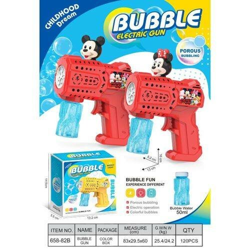 Pistolet à Bulles Électrique Amusant