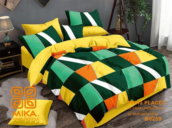 Parure de lit colorée Mika