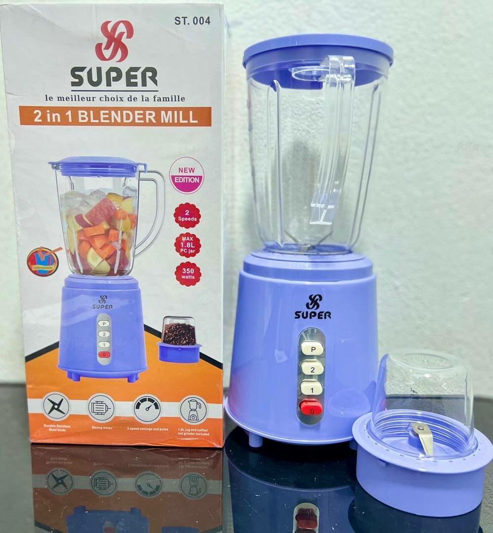 Super Blender Mixeur 2 en 1