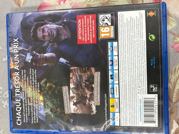 Uncharted 4 jeux ps4