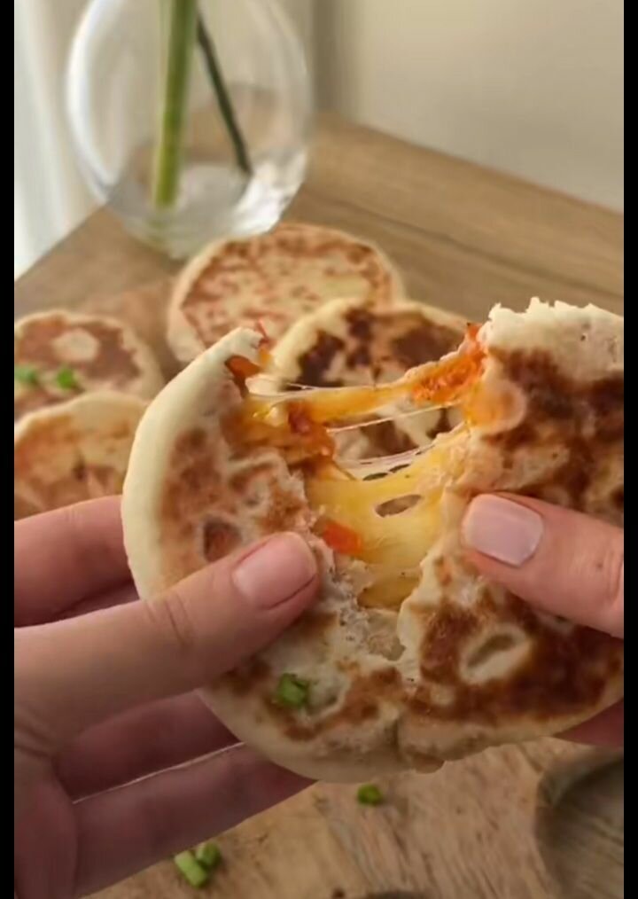 Galettes farcies au fromage fondant