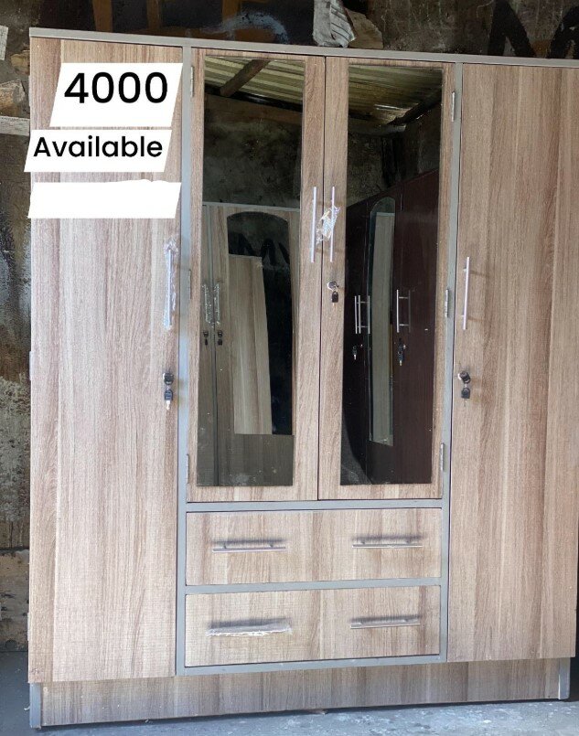 Beautiful wardrobe with mirror