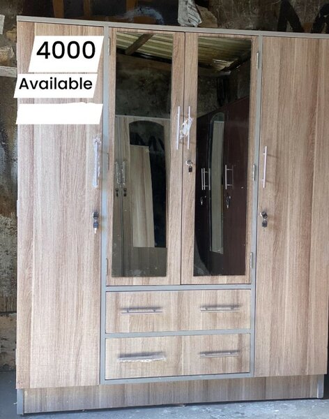 Beautiful wardrobe with mirror