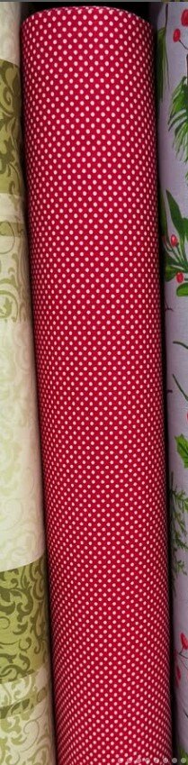 Рулон красивой узорчатой ткани Ранфорс