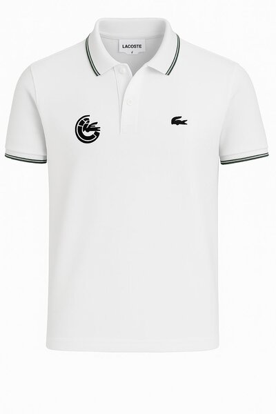 Polo blanc Lacoste stylé