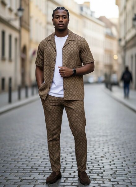 Ensemble chemise et pantalon homme