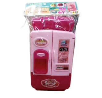 Kitchen Toys Fridge Refrigerator With Ice Dispenser Role Play Set For Kids