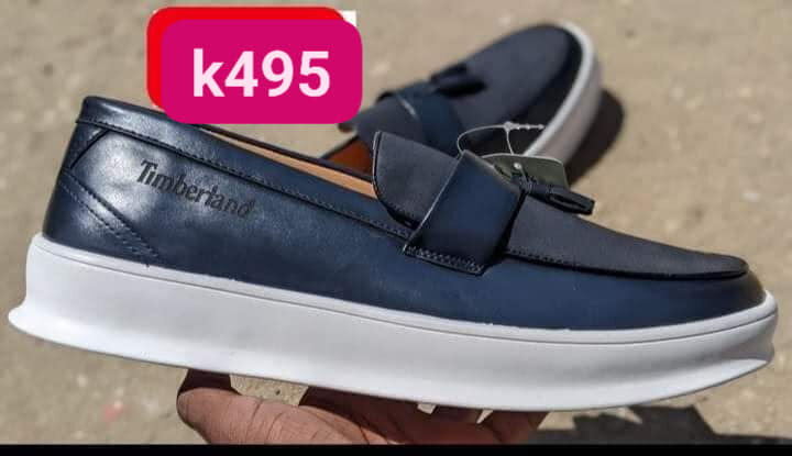 Black Timberland loafers