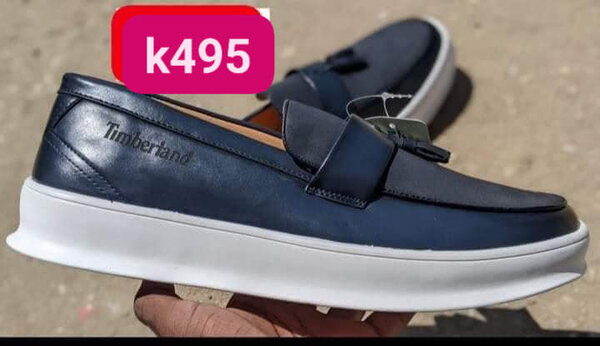 Black Timberland loafers