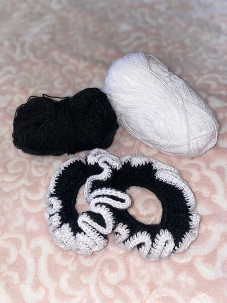 Crochet scrunchies