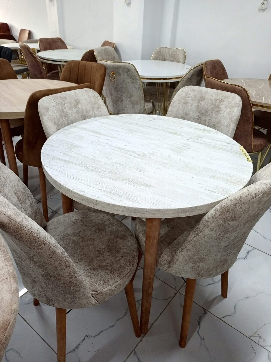 Table ronde à manger 6chaises