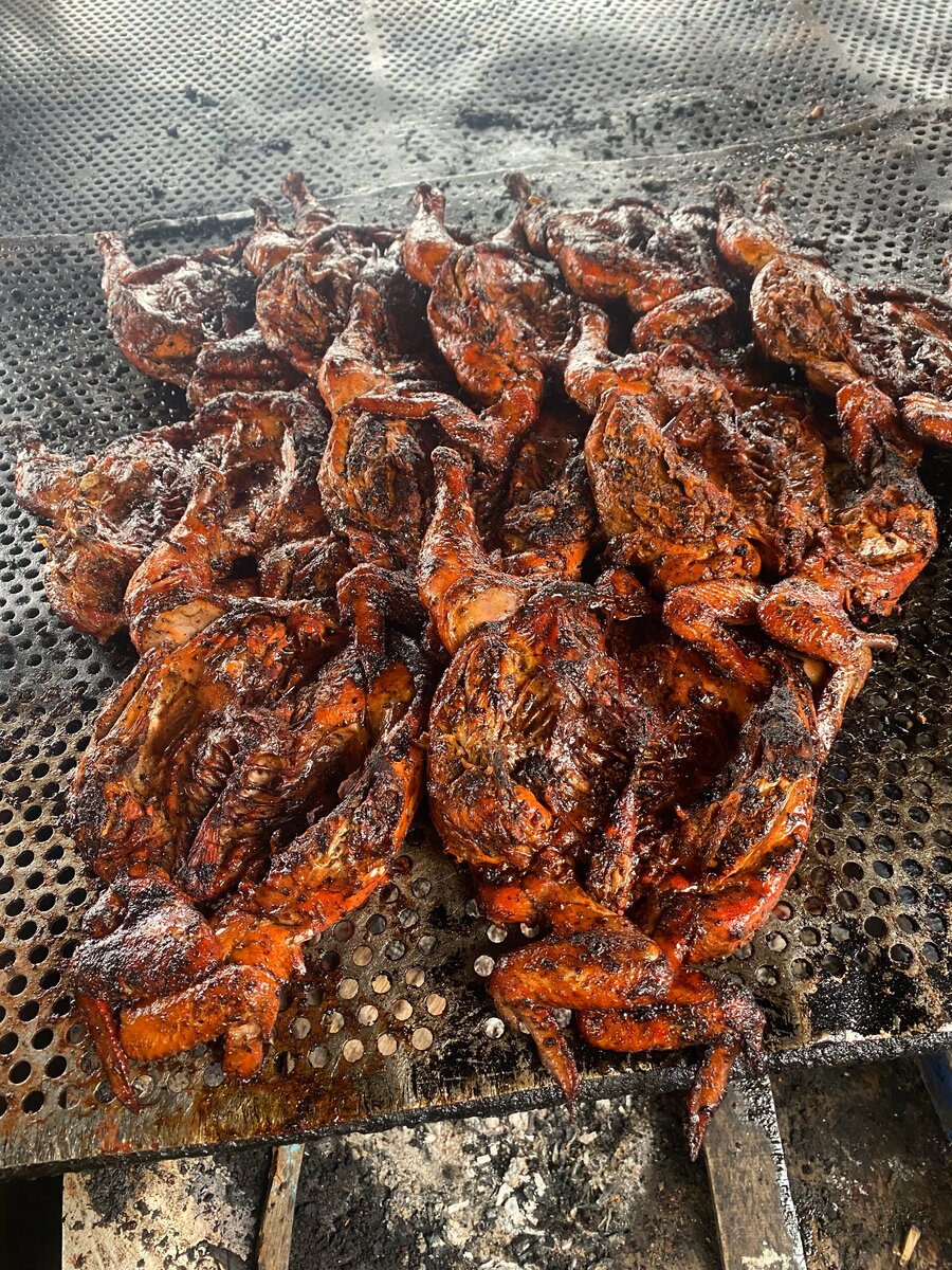 Poulet Grillé Épices Fumé
